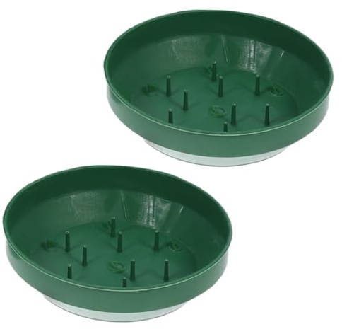 Homoyoyo 2pcs Flower Foam Trays for Floral Arranging Elegant Flower Mud Holders for Weddings Parties Events Modern Design for Stunning Floral Displays