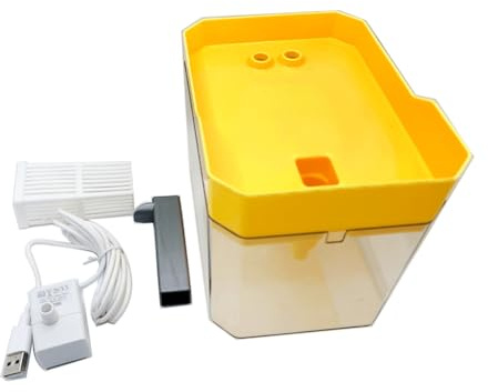 Wzxksoac Pet Smart Drinking Fountain USB Plug-in Cat and Dog Water Fe Drinking Fountain, Ultra-Quiet