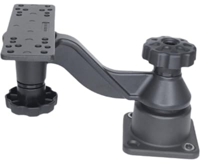 Oshhni Fischfinder Montagebasis, Fischfinder Halterung, Aluminiumlegierung, 360 Grad Drehgestell, Fischfinder Halterung für Kajak, Kanu, Style A