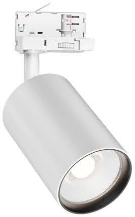 Braytron LED-Schienenstrahler 30 Watt 3-Phasen 4-Draht Dreh- und schwenkbares Schienenlicht 3CCT Warmweiß -Kaltweiß 3420 lm Aluminium Deckenleuchte für Innenbeleuchtung Schienensystem in weiß