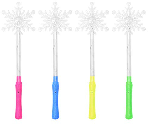 MHADBKH Konzert-Lichtstab, blinkender Stern, Leuchtstab, Stern, Schneeflocken, Glühender Lichtstab, Kinder, Weihnachtsfeier, Gastgeschenk, Dekorationen für Zuhause, Lichter, Maskerade, Kostüm, Cosplay