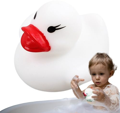 Wisylizv Mini-Quietscheente - LED-Badespielzeug mit Wassererkennung | Multifunktionales Duschspielzeug für Kinder | Niedliche Enten-Spielzeuge für das Spiel