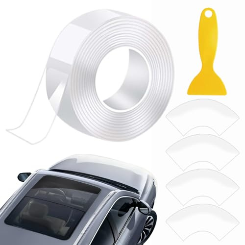 Generisch Car Sunroof Sealing Tape - Adhesive Rainproof Roof Tape, Weather Stripping Tapes Design | Automotive Repair Strip For Cold Weather, Winter, Daily Maintenance, Automobile, Vehicle, SUV, RV