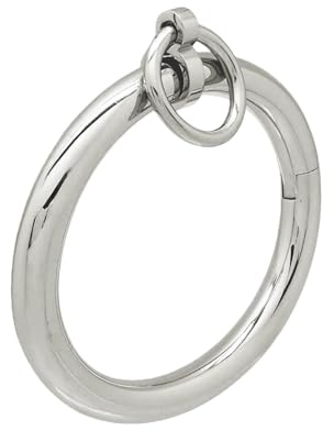 ACECHANNEL Edelstahl Handgelenk Manschetten, Abschließbare Armreifen mit Abnehmbarem O-Ring, Restraint Armbänder