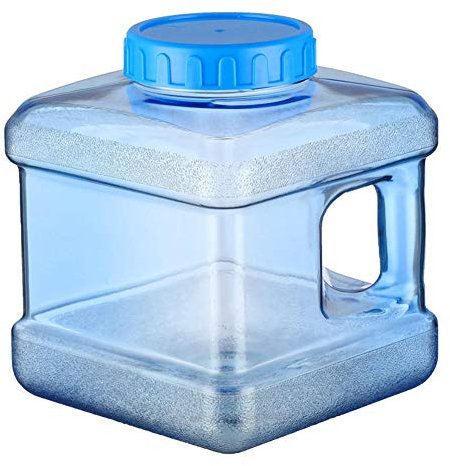 Ardentity Camping Jerrican Alimentaire Eau Camping avec Un Robinet 5/7.5L, Carré Bidon d'eau avec Bec Verseur en Plastique Epais pour Le Transport d'eau, Parfait pour Voyage Voiture Maison