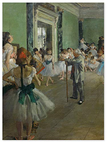 JUNIWORDS Poster, Edgar Degas, Der Tanzunterricht, Die Tanzklasse, 30 x 40 cm