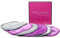 Simply Gone Mini Makeup Remover Cloths | Reusable Microfibre Makeup Remover Pads Ideal for Sensitive Skin. (Purple & Grey – 6 Pack)