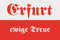 U24 Fahne Flagge Erfurt ewige Treue Bootsflagge Premiumqualität 20 x 30 cm