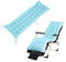 Colorful Liegestuhl Baumwolle Sitzkissen, 160X50CM, Gartenstuhl Auflage Relaxsessel Sitzpolster, Nicht leicht zu verformen,Weich und bequem Lounger Cushion für Liege Gartenmöbel Patio (Hellblau)