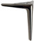 LOVEM Möbelfüße Metall Möbelfüsse, Dreieck Schrankfüße Schwere Sofa Füße TV Bank Füße Sideboard Füße Couchtischbeine Tischfüße DIY Metall Möbelbeine mit Schrauben,4 Stück (15cm,Schwarze Perle)