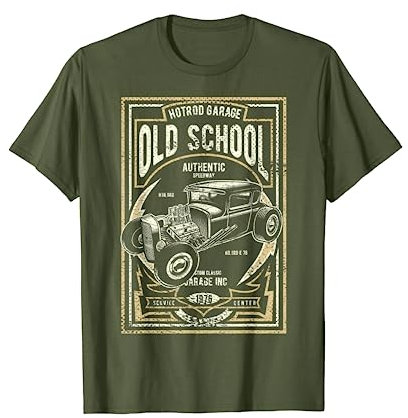 Old School Vintage Hot Rod Garage Männer Klassisches Auto T-Shirt