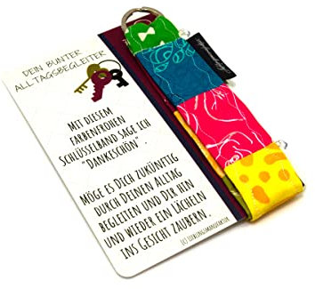 Danke für alles sagen mit bunter Kleinigkeit – originelles Geschenk aus Karte und Schlüsselanhänger, das ein Lächeln ins Gesicht zaubert - Dankeschön Geschenke für Lieblingsmenschen