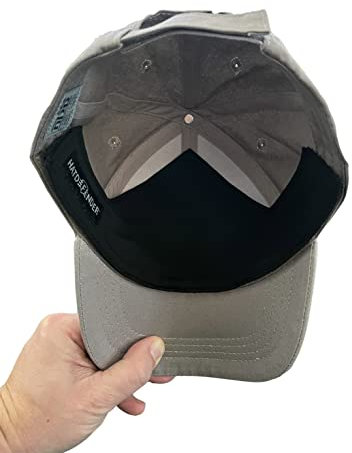 HatDefender Schweißfutter für Mützen, waschbar, wiederverwendbar, wasserdicht, Schutz vor Geruchsflecken (schwarz), patentiert, Schwarz, Einheitsgröße