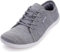 WHITIN Barfußschuhe Damen Barfuss Schuhe Barfussschuhe Breite Barfuß Sneaker Knit Barefoot Shoes Minimalschuhe Zehenschuhe Hallenschuhe Frauen Tief Grau 37 EU