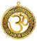 Smizzy (RE) TOUCHING LIVES Metall Om Gayatri Mantra Wandbehang Heimdekoration Artikel Schaustück, Wanddekoration, Türbehang, 15,2 cm, 1 Stück (mittel) (Gold)