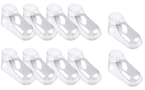 Oshhni 10 Stück transparente Babyschuh-Stütze, professionell, tragbar, praktisch, Vitrine, Stiefelhalter, formt Wächter, Display für Säuglingsladen, Booties, 11CM