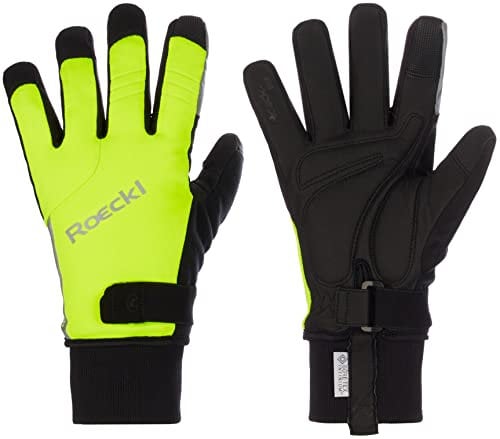 Roeckl Villach 2 Winter Fahrrad Handschuhe lang fluo gelb 2023: Größe: 6.5