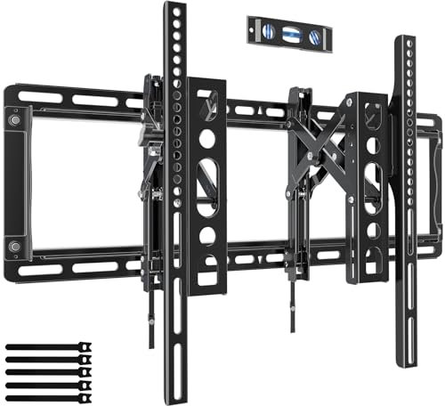 HOME VISION TV Wandhalterung, 4D Schwenkbar Neigbar Fernseher Halterung für 32-90 Zoll Flach & Curved Fernseher/Monitore, bis zu 60kg, max. VESA 600x400mm, Universal Fernsehhalterung für Wand