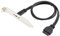 chenyang USB 3.0 19Pin Motherboard Header to USB 3.1 Type C USB C Female Adapter Cable with Bracket 40cm