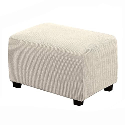 Hocker bezug Rechteckige Pouf copertura Hocker Abdeckung Rechteckige Pouf Abdeckung Hockerbezug Ottomane Schonbezug Beige