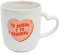 Mr.Wonderful Taza, blanca, Te quiero y te requiero, 12 x 15,5 x 18,5