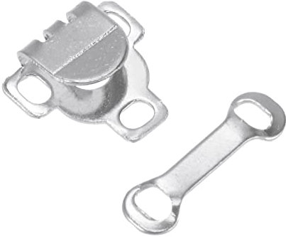 sourcing map Hosenverschluss Haken 10 Paare Haken und Ösen Verschluss Set Ösenverschlüsse zum Nähen Kupfer Nähhaken für Hosenhaken Rockhaken Jacken Kleidung DIY BH Hose Rock Basteln, Silber