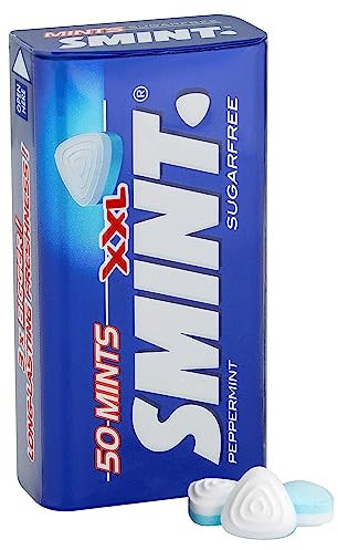 Kidzbuzz Smint Menthe poivrée XXL 35 g – Lot de 4 – Your Breath Feeling Fresh Puissant et durable Fraîcheur