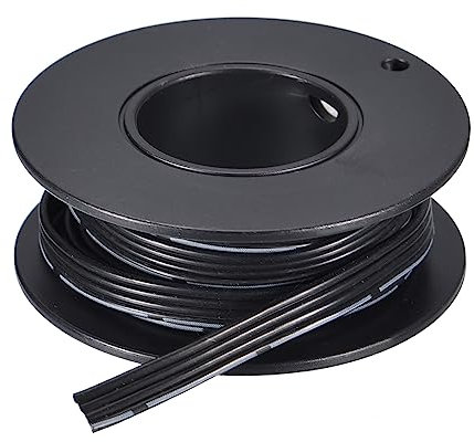 sourcing map 24AWG Silikon Schleife Kabel 4Pin 24 Gauge Flachkabel Flexibel Silikon Draht 1.5m/5ft Schwarz Gestrandet Verzinntes Kupfer Draht