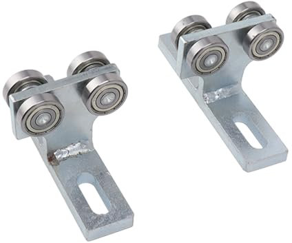 2 Stück Strebenkanalwagenbaugruppe 4-Rad max. 2200 lb legierter Stahl 1-5/8 Zoll stabile geschweißte Konstruktion außerschienige Montage für persönliche Einkaufswagen