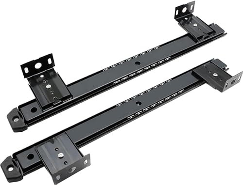 2 Pièces Glissières Pour Bureau D'ordinateur Tablettes De Clavier Extractibles - Glissières De Tiroir Glissières De Tablette De Clavier Pour Sous Le Bureau, Robustes, Glissières De Tiroir En