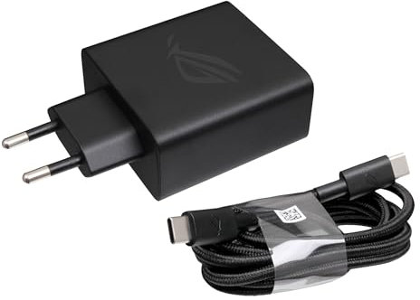 Asus 0A001-00899000 Original USB-C Chargeur 65 Watts EU wallplug Petit INCL. USB-C Cable pour ROG Phone 5s (ZS676KS)