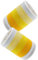 Schweißbänder 2 Stück Sport Wristbands Schweißband Handgelenk Fitness Schweißband Arm Absorbierende Schweißbänder Handgelenk für Herren Damen Fußball Basketball Fitnessstudio (Farbverlauf Gelb)