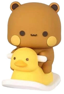 Quixotical Bubu Dudu Panda Wackelfigur Set, Kawaii Auto Deko Ornament, Personalisierte Panda Figuren für Kinder, Mädchen, Jungen, Büro und Desktop Geschenk, 1 oder 2 Stück erhältlich