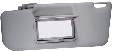 CANTONDZ Visera Parasol Interior con Espejo y Bolsillo Lado Izquierdo del Conductor Compatible con Fiat Panda 09/2003 a 12/2011 735362729 735362730