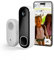 Arlo 2K Doorbell Camera Wireless, Outdoor WiFi Video Doorbell, 6 Month Battery, Motion Sensor, Night Vision, Trial of Arlo Secure, White & FREE Arlo Chime 2, Audible Alerts, Built-in Siren