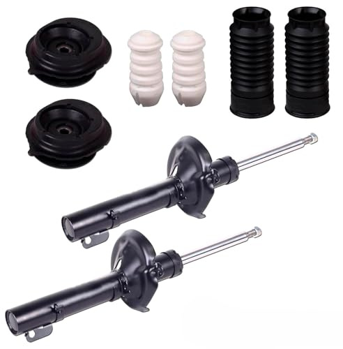 2x Gasdruck Stoßdämpfer + Domlager Vorderachse | 2x 65233071 + 2x 28221 + 910014 Kompatibel mit Punto (188_),Punto Kasten/schrägheck (188_)