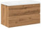 vidaXL Waschbeckenunterschrank, Unterschrank mit Einbaubecken, Badezimmer Waschtischunterschrank Wandmontage, Badschrank Badezimmerschrank, Artisan-Eiche
