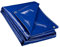 Wiltec Lona Impermeable Azul 5 x 8 m con Ojales de Acero Inoxidable, 650 g/m² Resistente a los Rayos UV, Moho y desgarro, poliéster con Revestimiento de PVC y Bordes Reforzados, Ideal para Exteriores