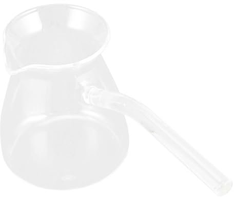 OKUMEYR cafetera con asa lateral cafetera de arena turca máquina de café expreso jarra de espresso té claro cafeteras jarra cafetera olla de agua transparente tetera de vidrio transparente