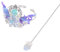 DRESSOOS Chinesische Antike Tiara Haarpin Set Klassisches Hanfu Haaraccessoire Mit Silber-blau Farbverlauf Set Für Hochzeiten Und Cosplay