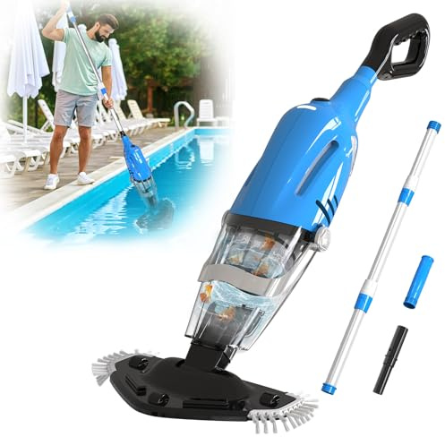 PoolyPoly Aspirateur de Piscine à Batterie, Aspirateur à Main sans Fil