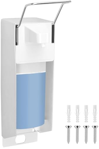 BAODBF Eurospender 500ml,Seifenspender Wandbefestigung,Große Kapazität Soap Dispenser,Platz Sparen Schaumseifenspender Seifenschaumspender für Handseife,Desinfektionsmittel,Duschgel