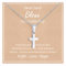 Jewl Aoer Stainless Steel Cross Silver Necklace for Boys, First Holy Communion Baptism Christian Gifts for Teenage Boys Son Nephew Toddler for Birthday Easter Christmas