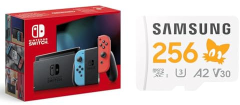 Nintendo Switch-Konsole Neon-Rot/Neon-Blau + Sonic microSD Karte