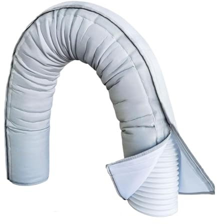 Portable Air Conditioner Hose Cover - Portable Air Conditioner Cover - Tube Wrap Flexible Insulated Dust Proof Fit 5.9 Inch and 5 Inch Diameter Pipe for Duct Vent Wall