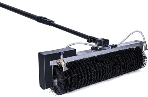 Generico Robot per la Pulizia dei Pannelli solari, Spazzola Automatica per Pannelli fotovoltaici con Asta in Alluminio Estensibile da 3,5 m/5,5 m/7,5 m, Ideale per la Manutenzione di finestre e pann