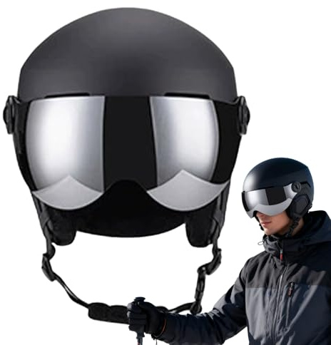 Dewireaey Caschi da Sci per Uomini | Attrezzatura da Snowboard Traspirante e Calda - Casco da Snowboard Invernale Antivento,Per Uomini Donne Sciatori Snowboarder Discesa Libera Località Sciistica