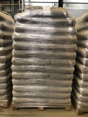 Miscanthus Pellets Einstreu 8 mm – 1 Palette 975 Kg (65 Säcke je 15 Kg) | Staubarme Pferde- & Tierstreu | Hohe Saugkraft & Geruchsbindung | Umweltfreundliche Alternative zu Sägespänen.