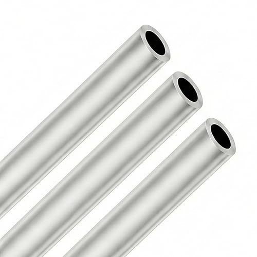 3 Stück 6063 Aluminium Rundrohr, 20 mm Außendurchmesser, 2 mm Wandstärke, 300 mm Länge, Nahtloses Aluminiumrohr für Modellbau, DIY, Handwerk & Industrie