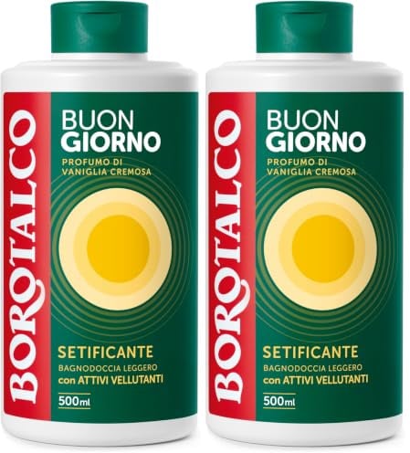 Borotalco - Duschbad Buongiorno Weichmacher 500 ml (Packung mit 2)